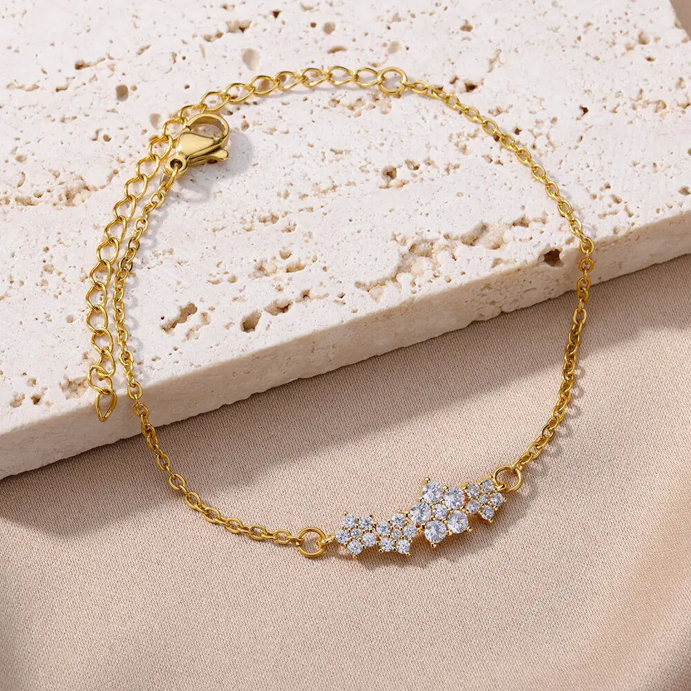 Crystal Zircon Star Bracelet