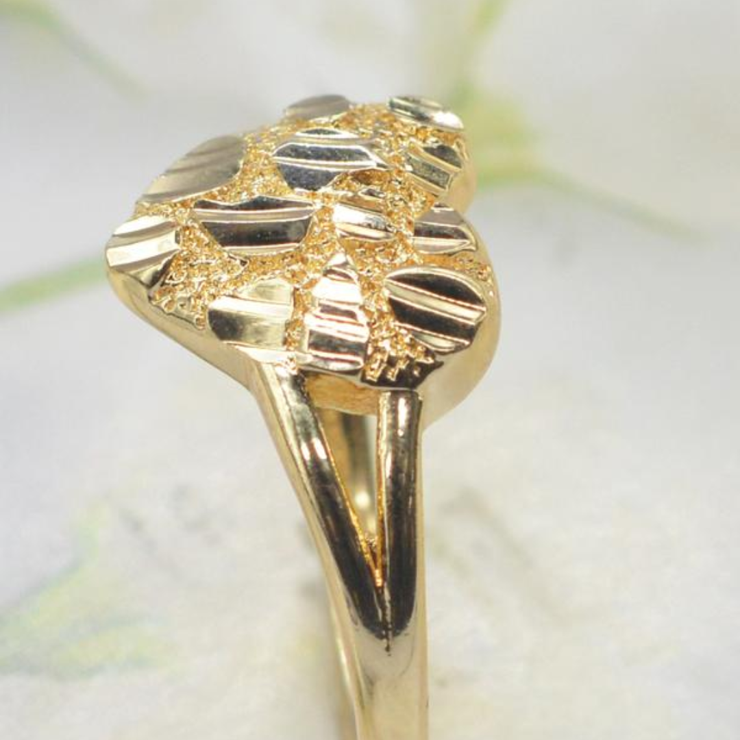 Heart Nugget Ring