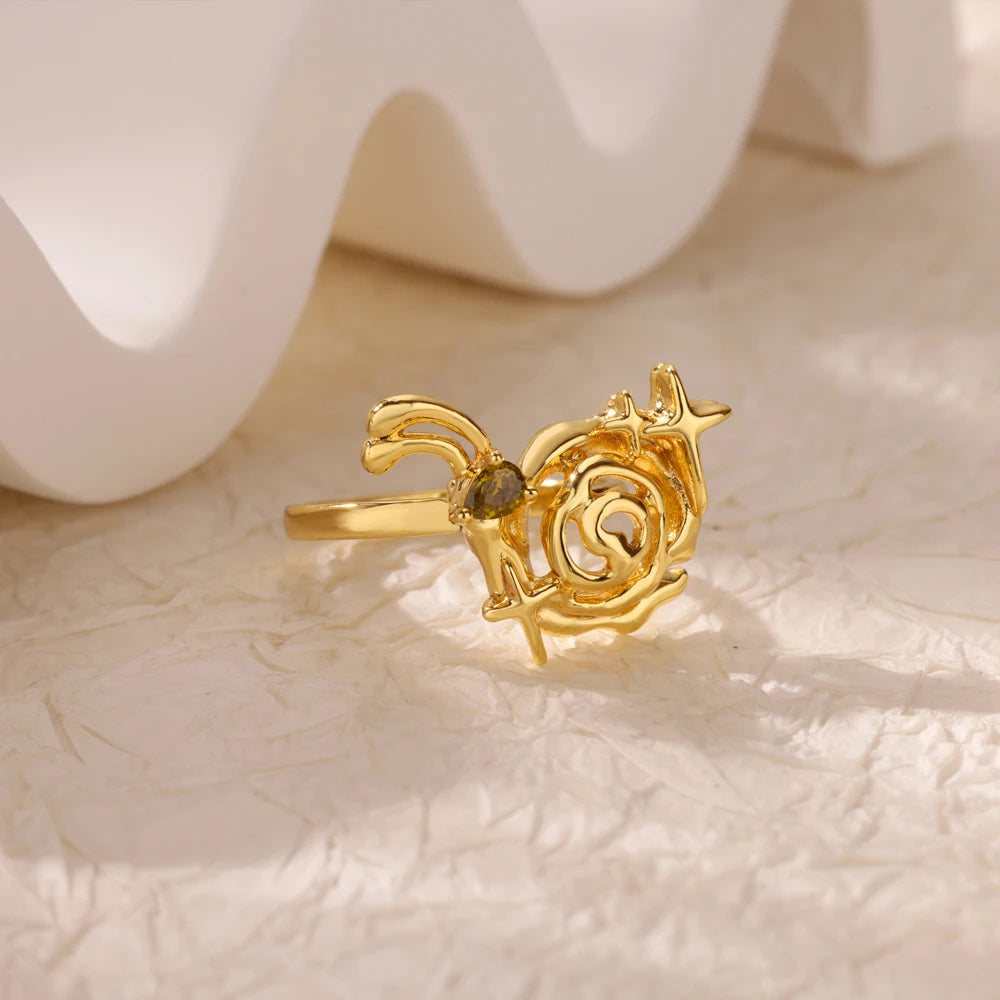 Zircon Rose Ring