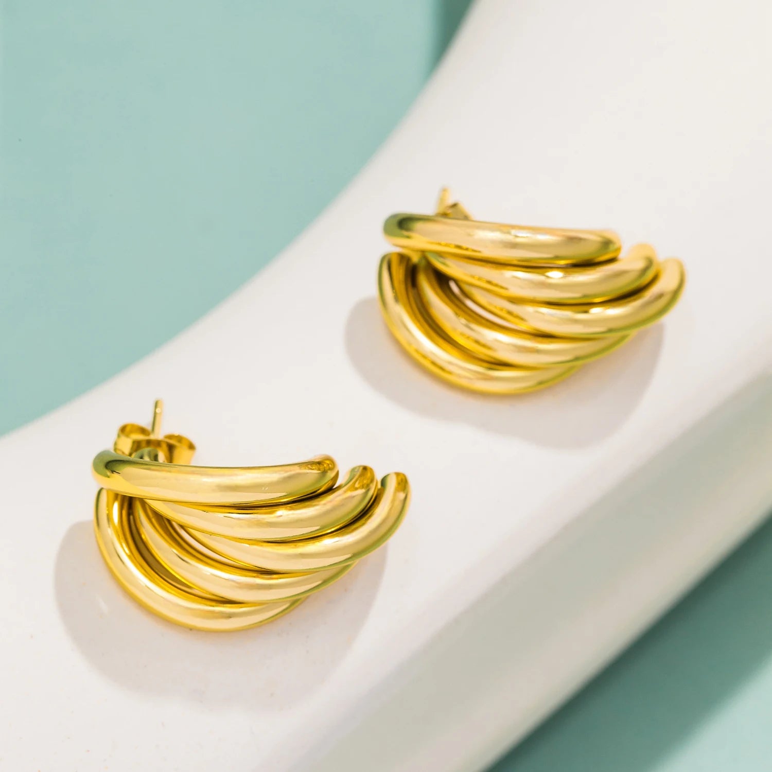Distorted Hoop Earrings