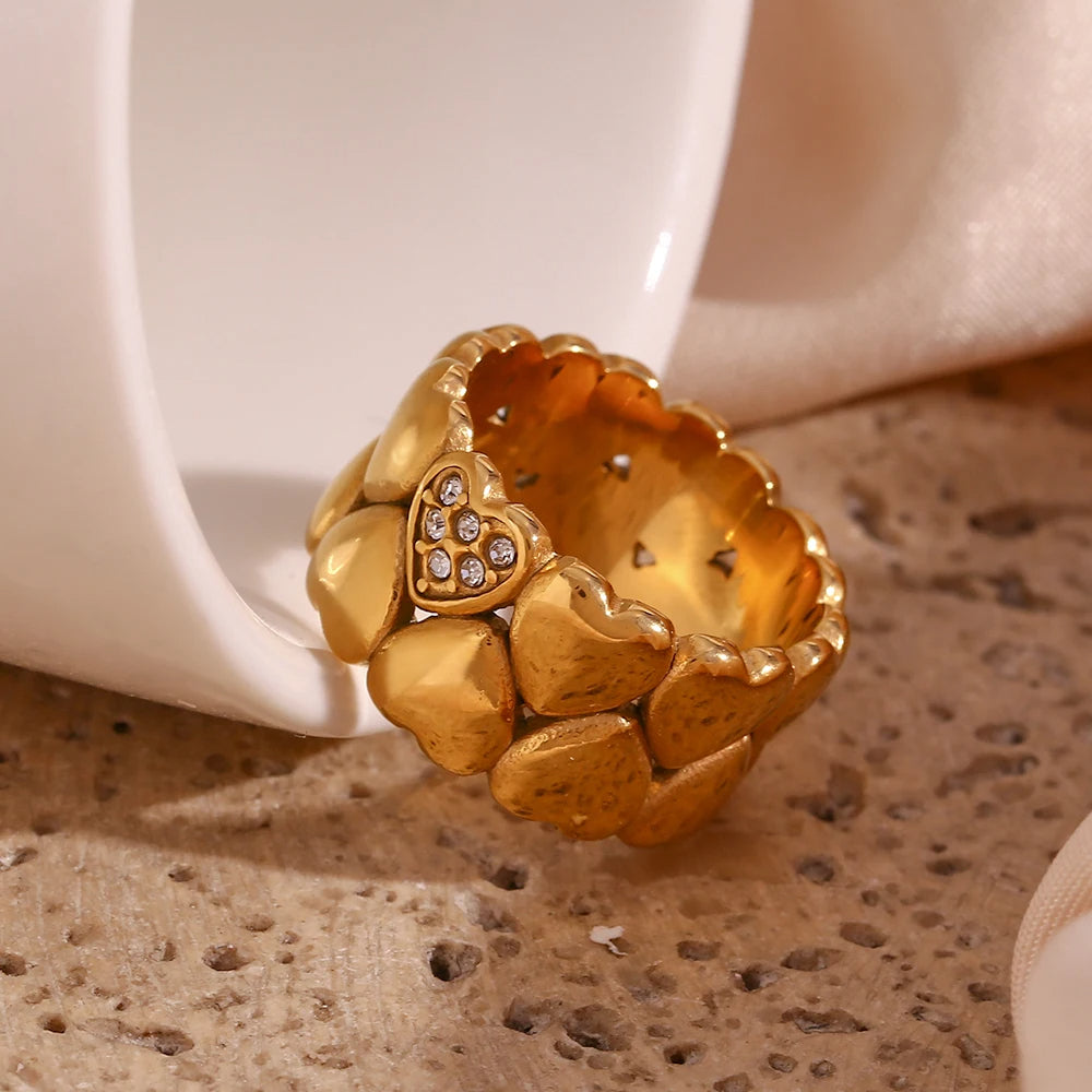 Multiple Hearts Ring