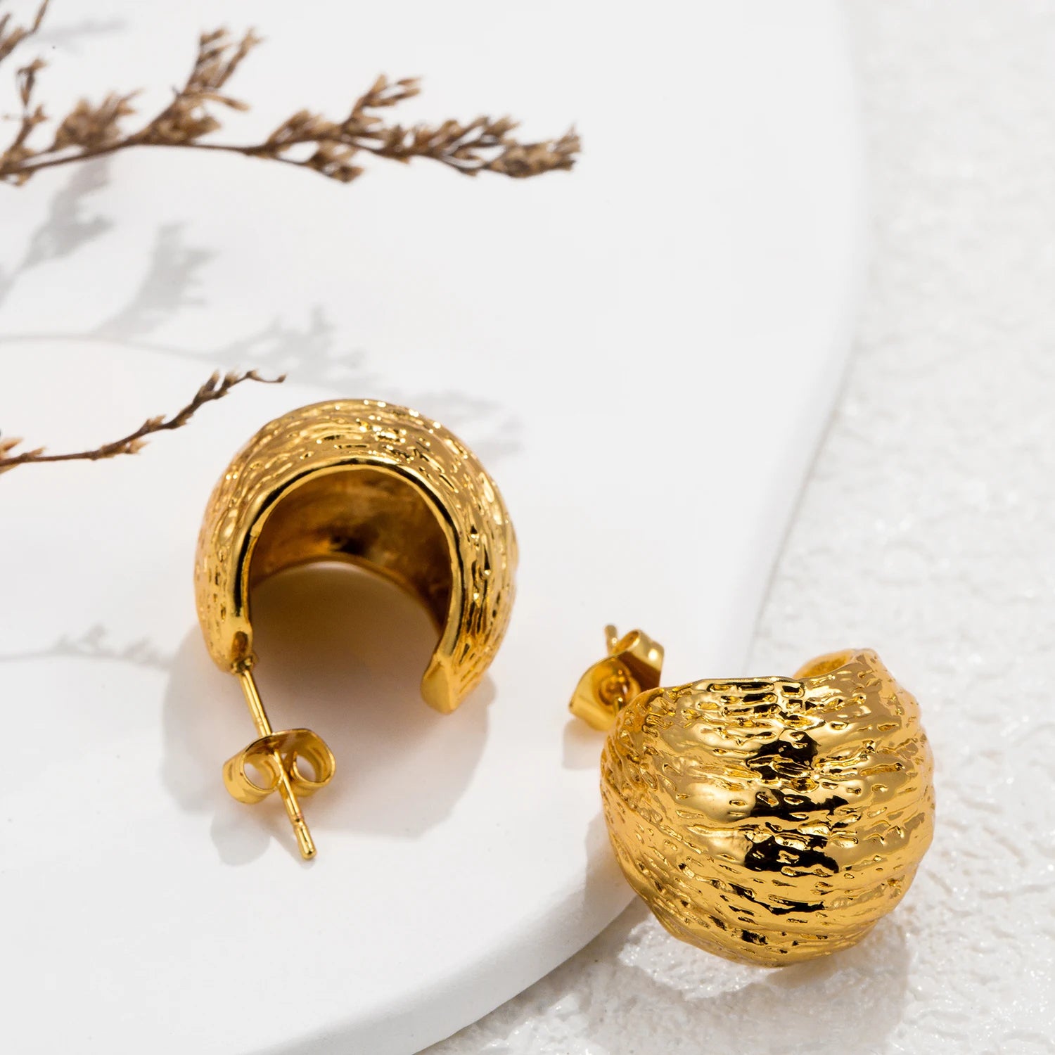 Hemispherical Geometric Earrings