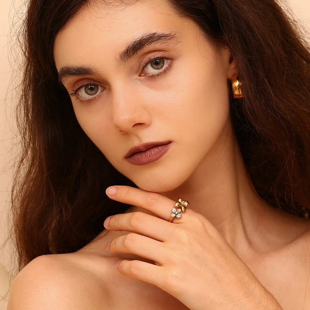 Double Flower Ring