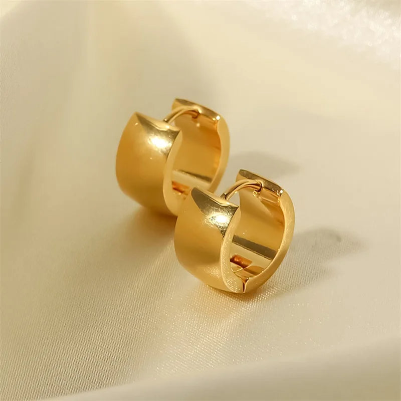 Glossy Hoop Earrings