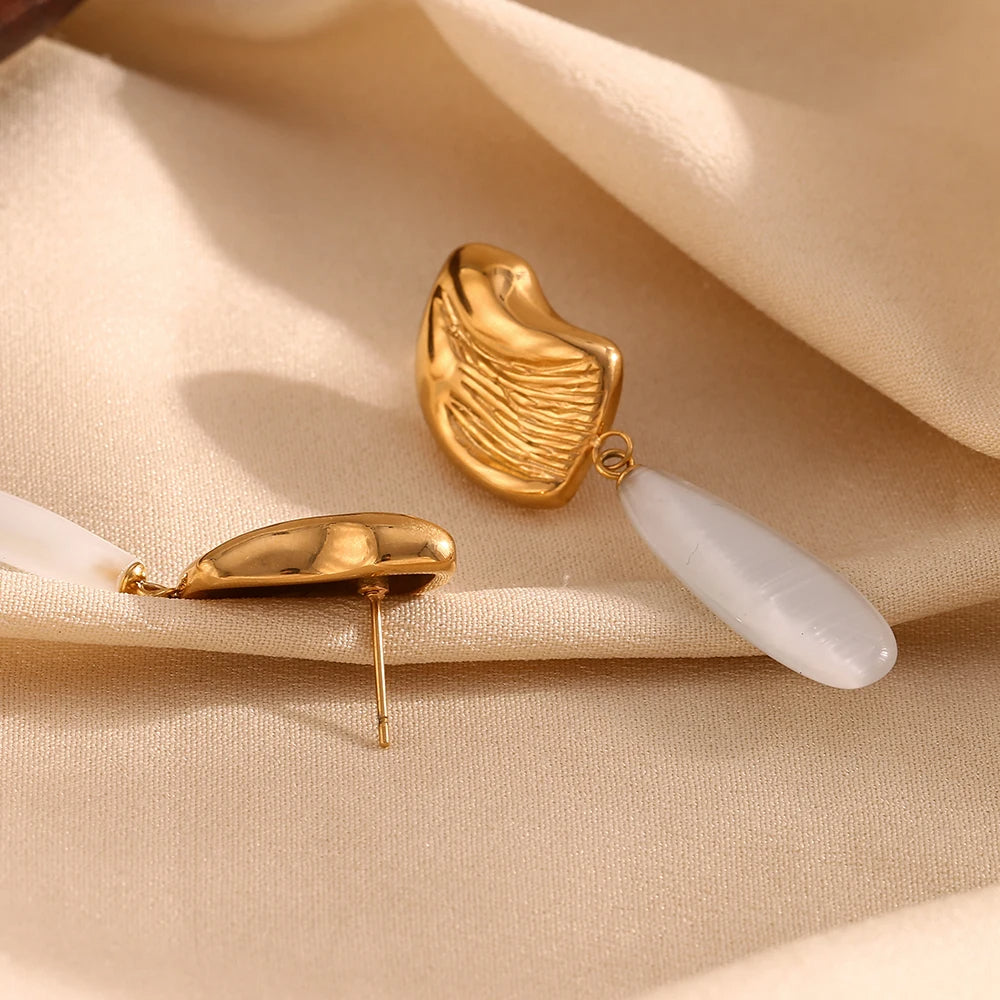 Irregular Water Droplet Earrings