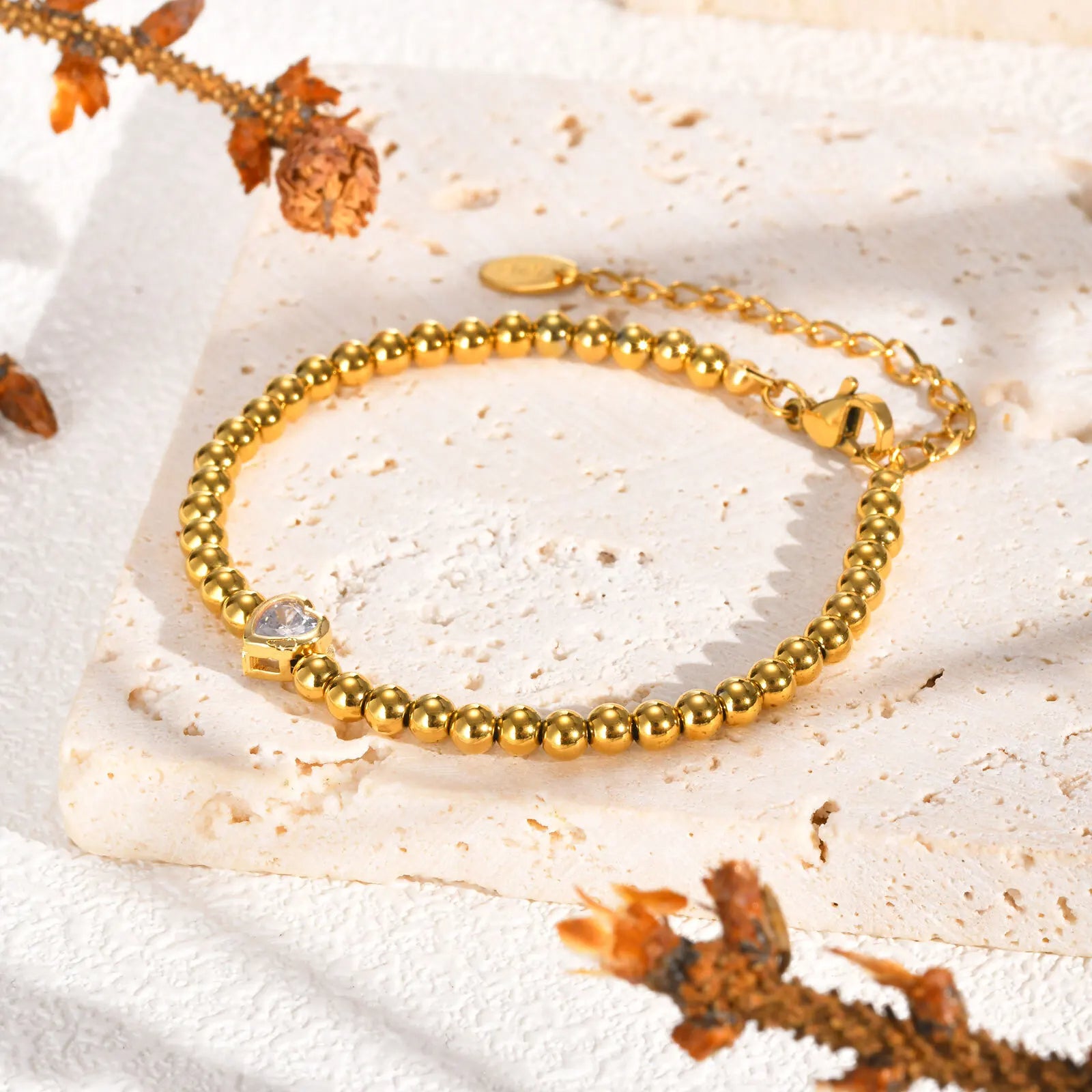 Beaded Heart Bracelet