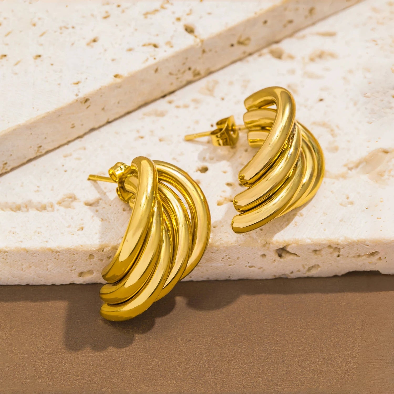 Distorted Hoop Earrings