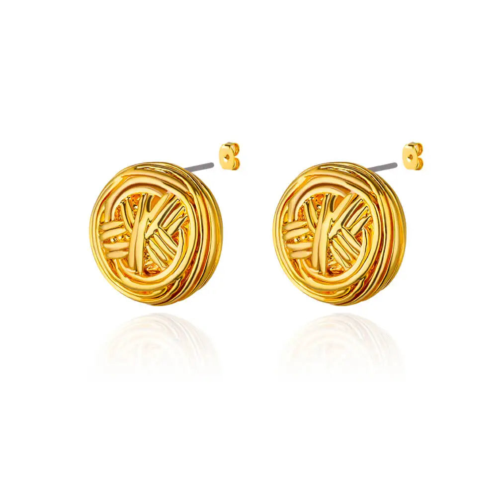 Button Earrings