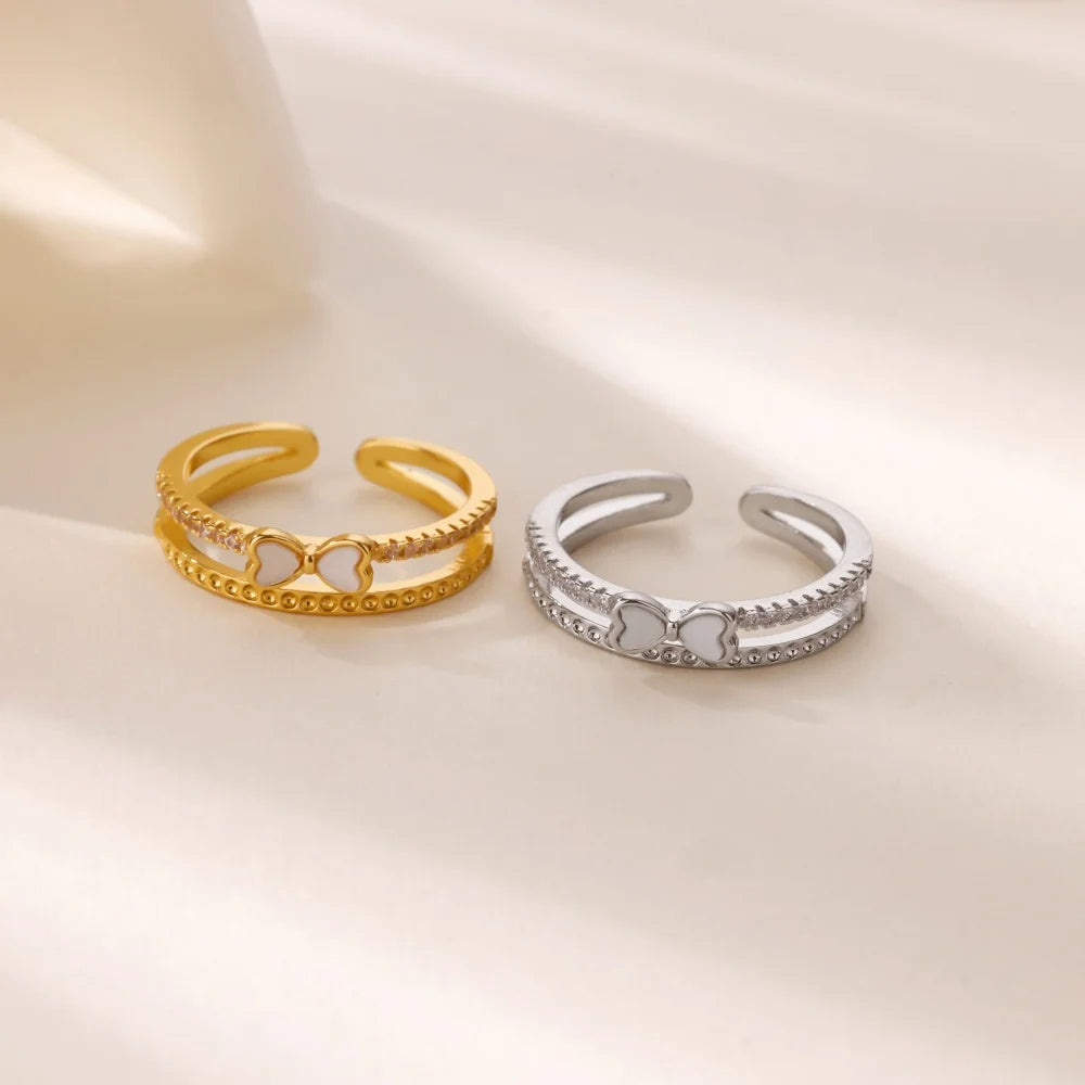 Bowknot Zirconia Ring