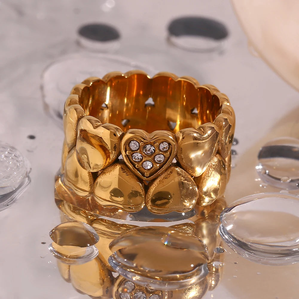 Multiple Hearts Ring