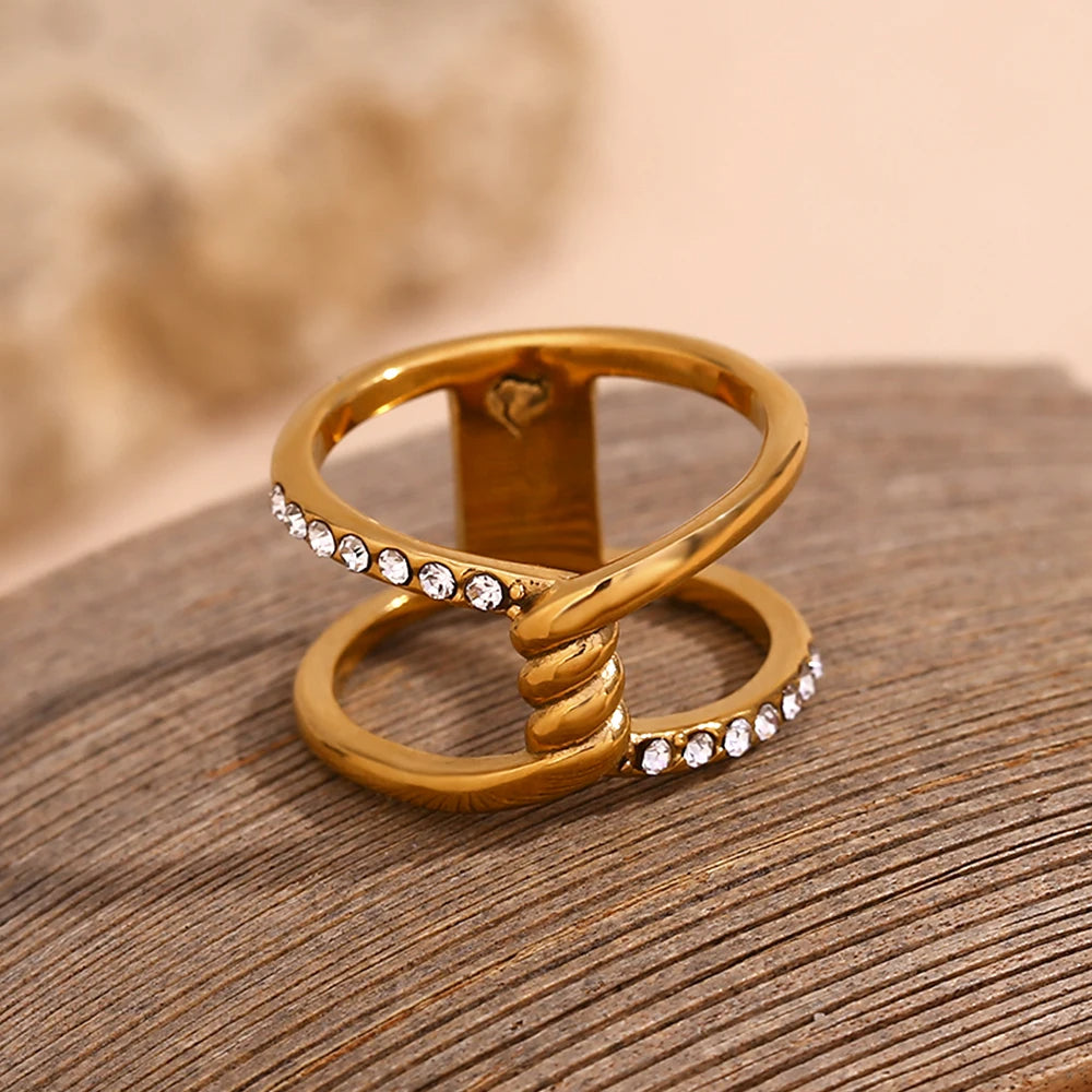 Double Layer Knot Ring
