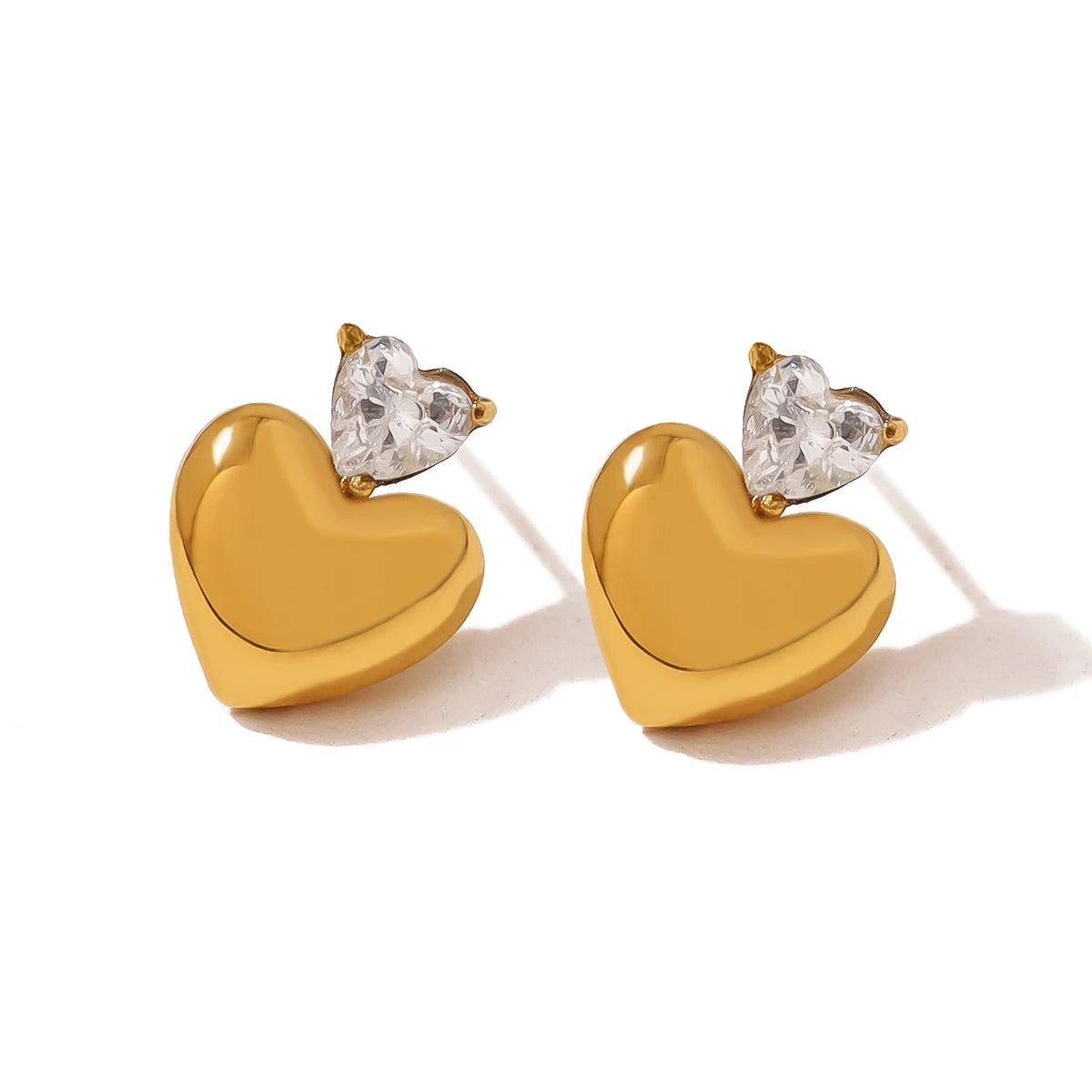 Small Heart Stud Earrings