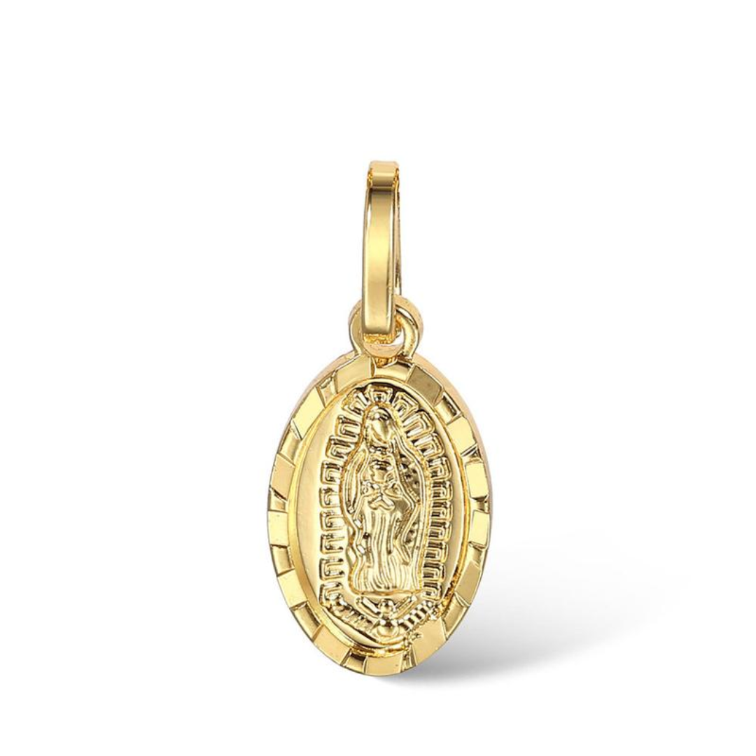Double Virgin Mary Charm Necklace