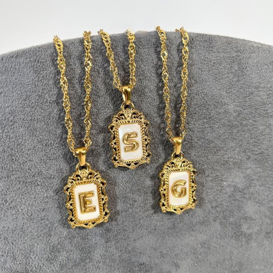 A-Z Crown Initial Necklace