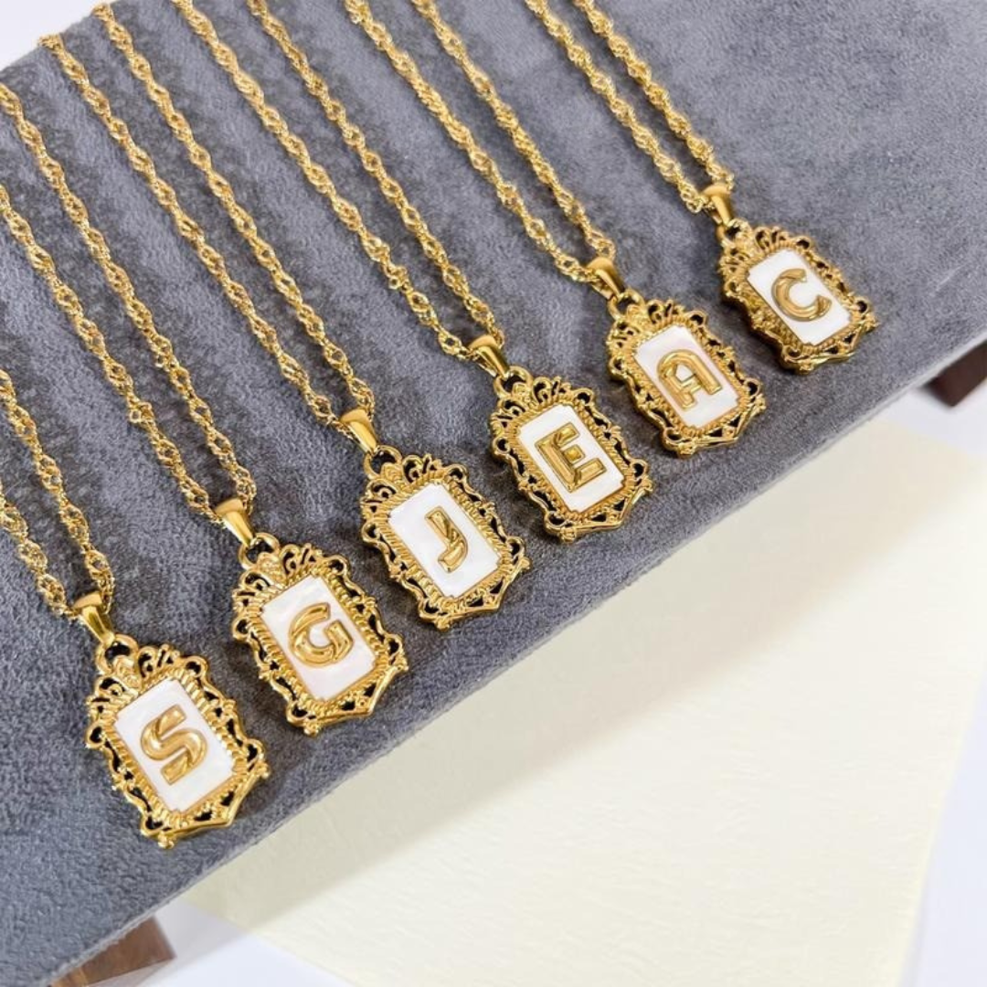 A-Z Crown Initial Necklace