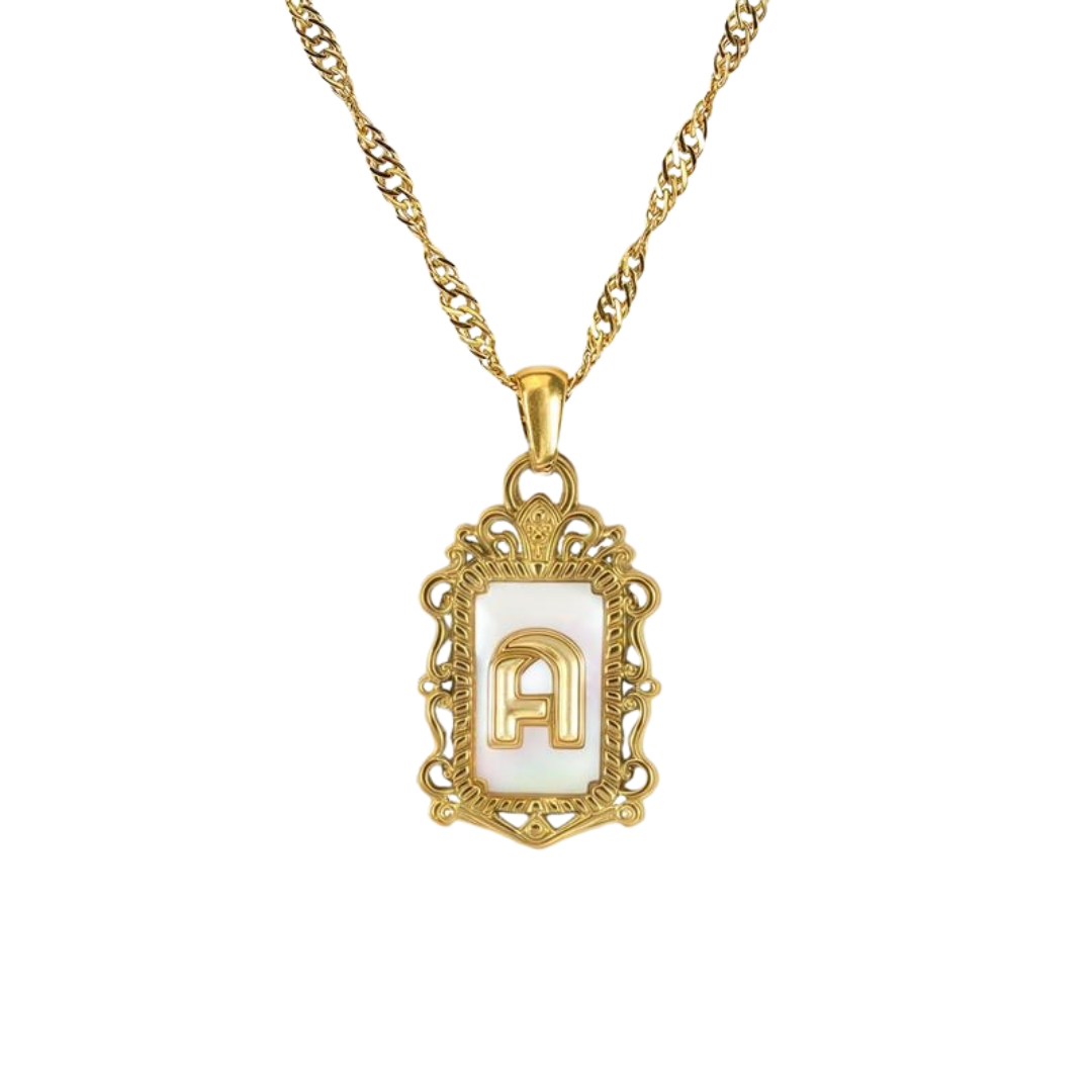 A-Z Crown Initial Necklace