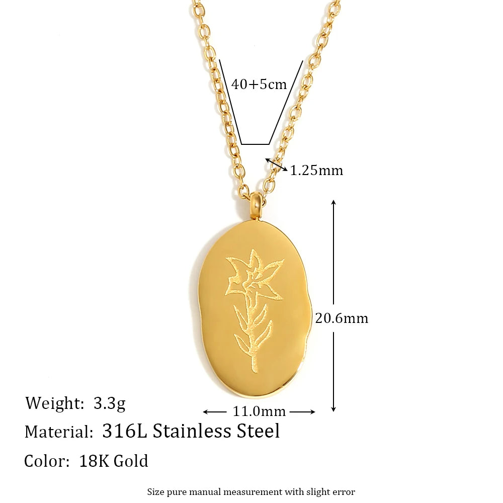 Personality Flower Necklace