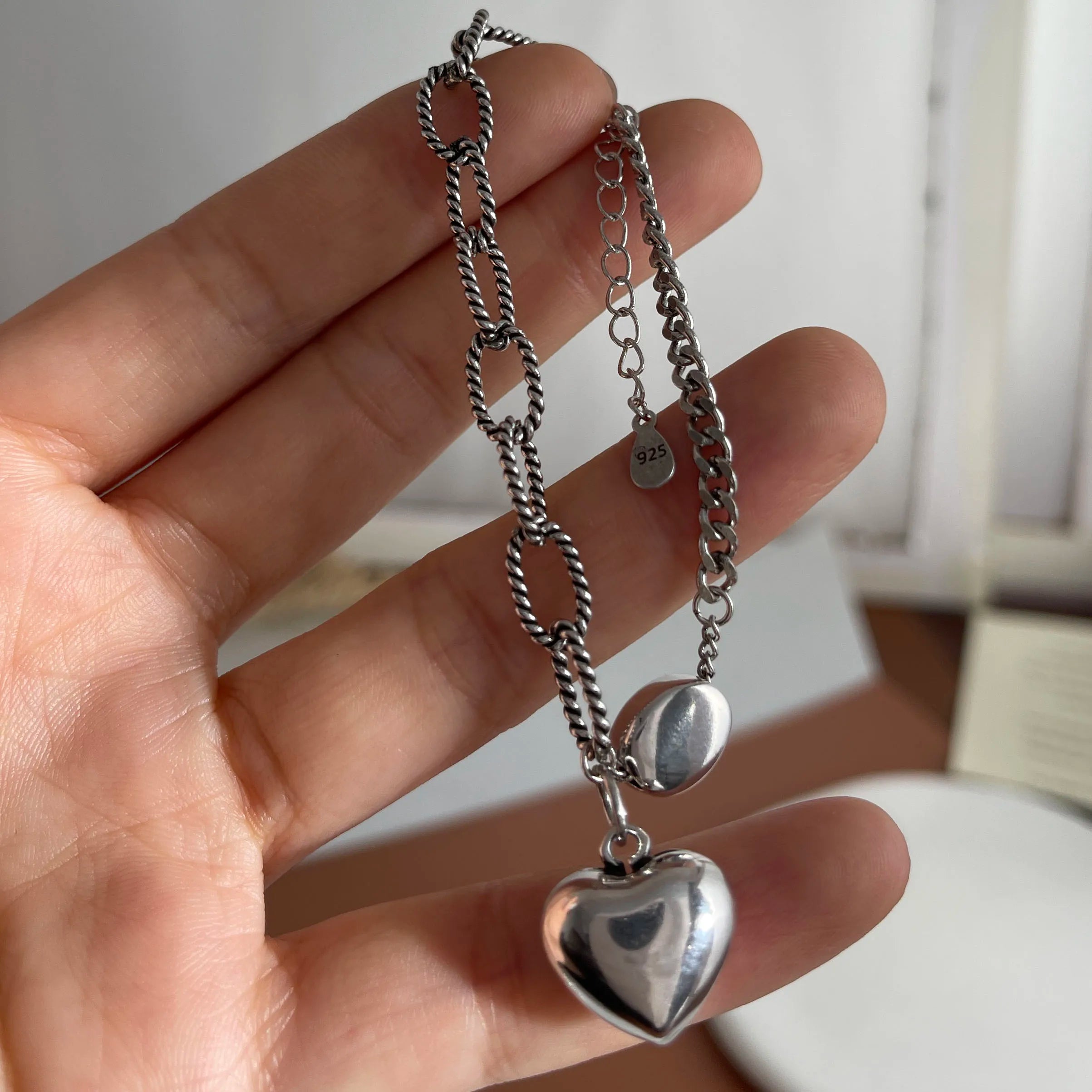 Retro Heart Bear Bracelet