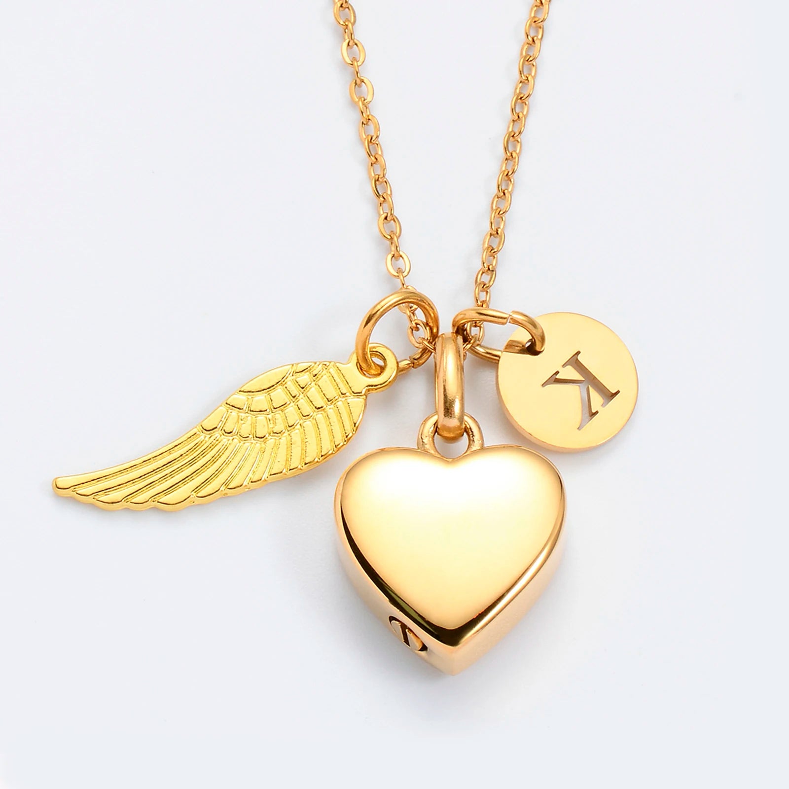 Heart & Wing Urn Necklace