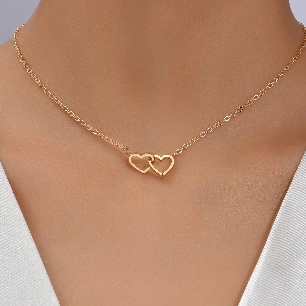 Interlocked Hearts Necklace