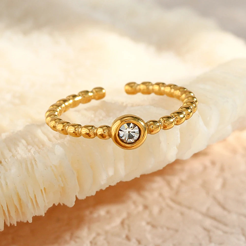 Beaded Crystal Ring
