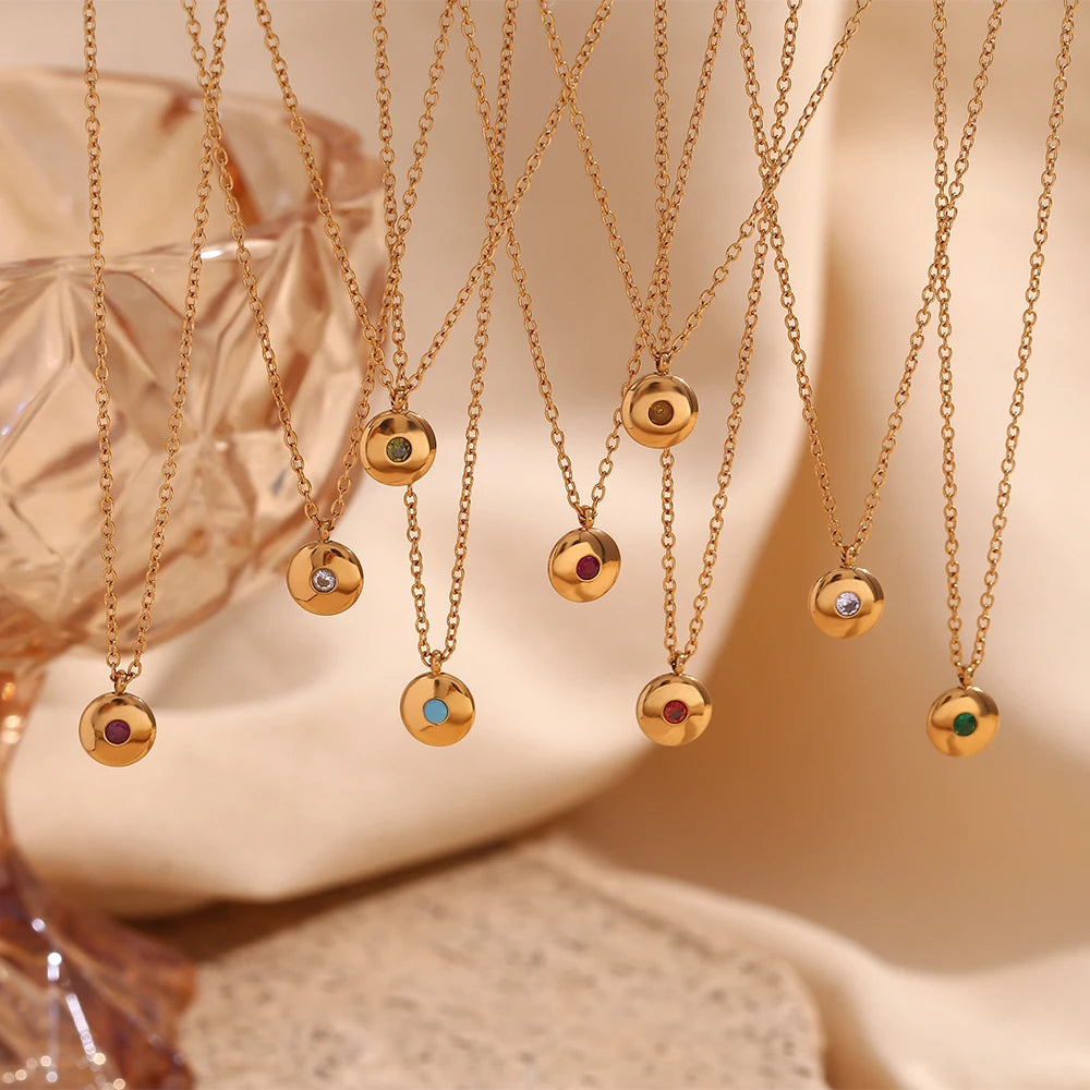 Birthstone Charm Necklace
