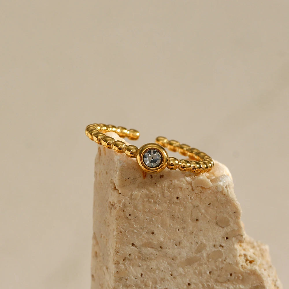 Beaded Crystal Ring