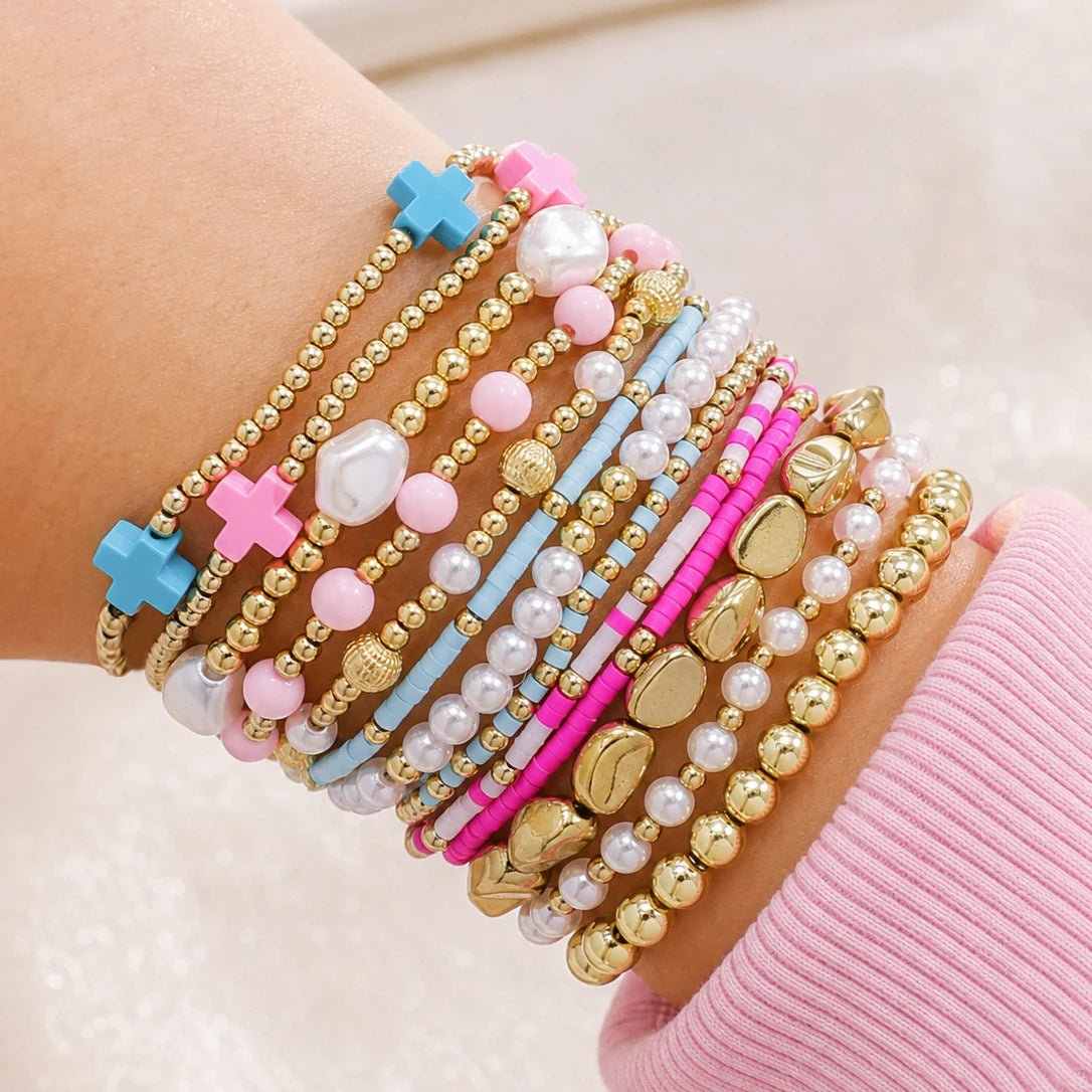 13 PCS Cross Bracelet Set