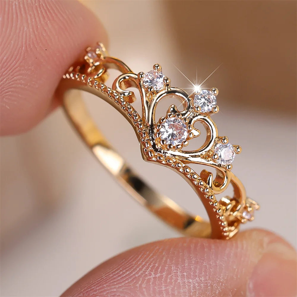 Elegant Crown Ring