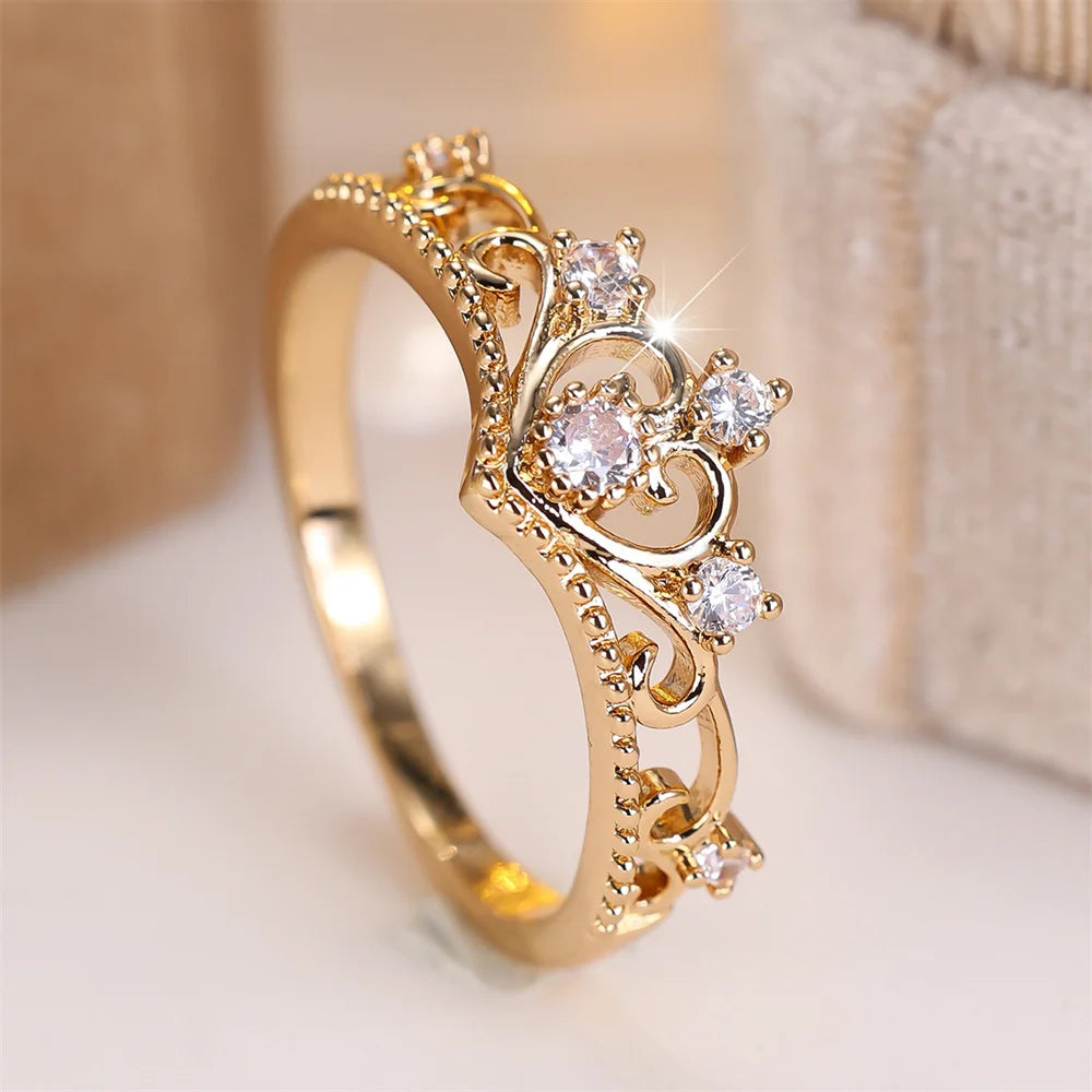Elegant Crown Ring