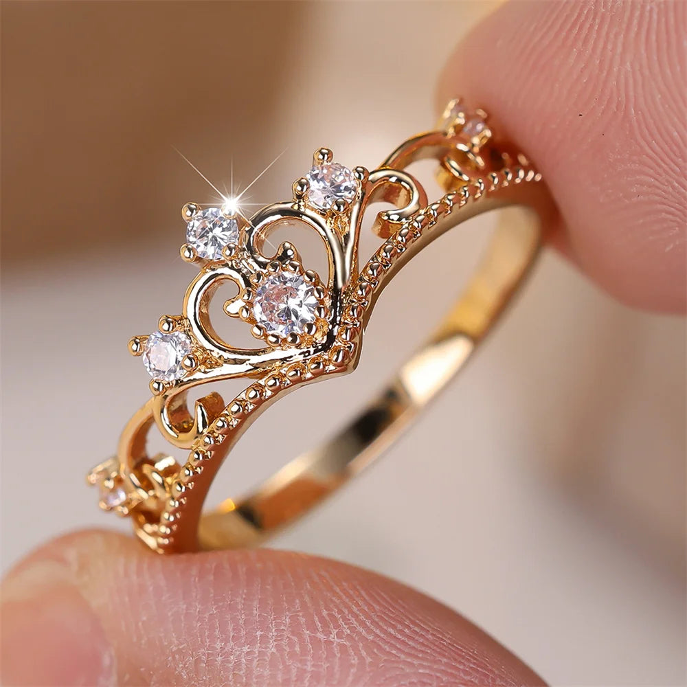 Elegant Crown Ring