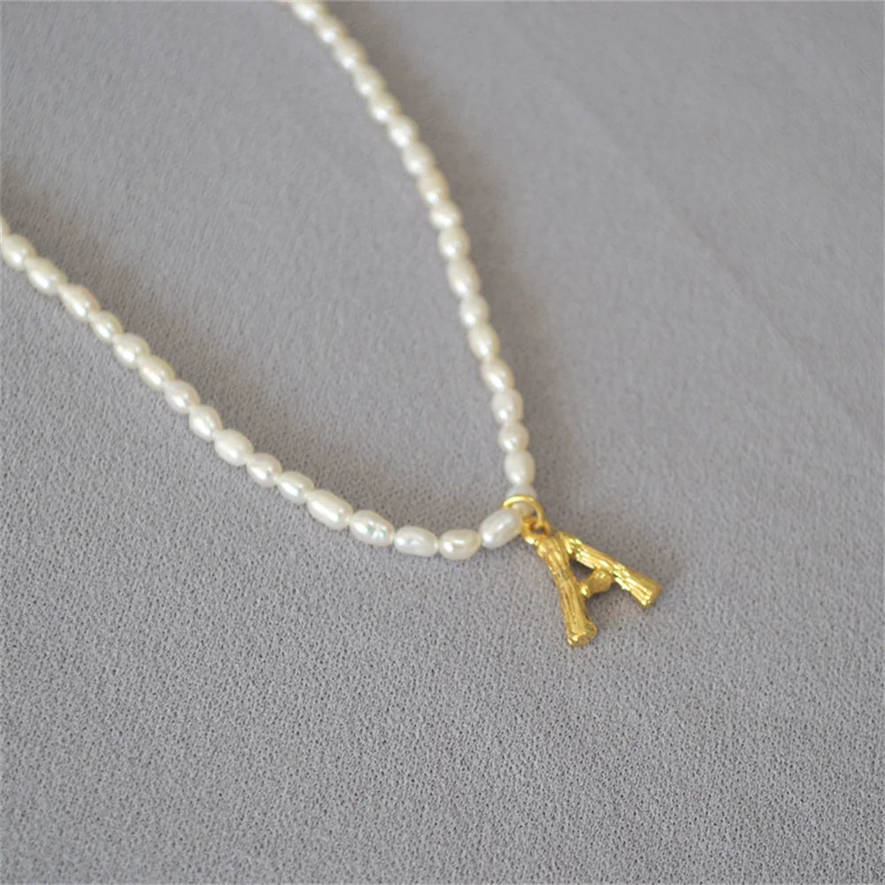 Initial Pearl Necklace