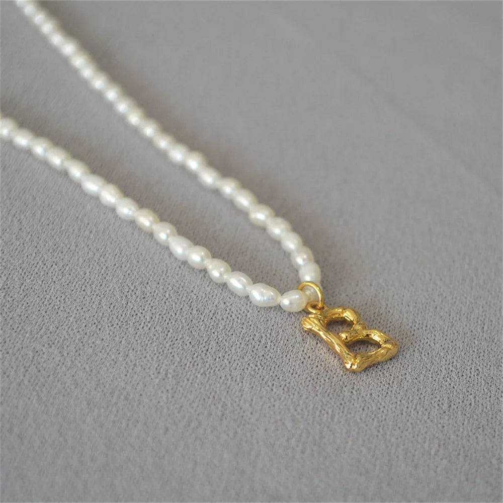 Initial Pearl Necklace