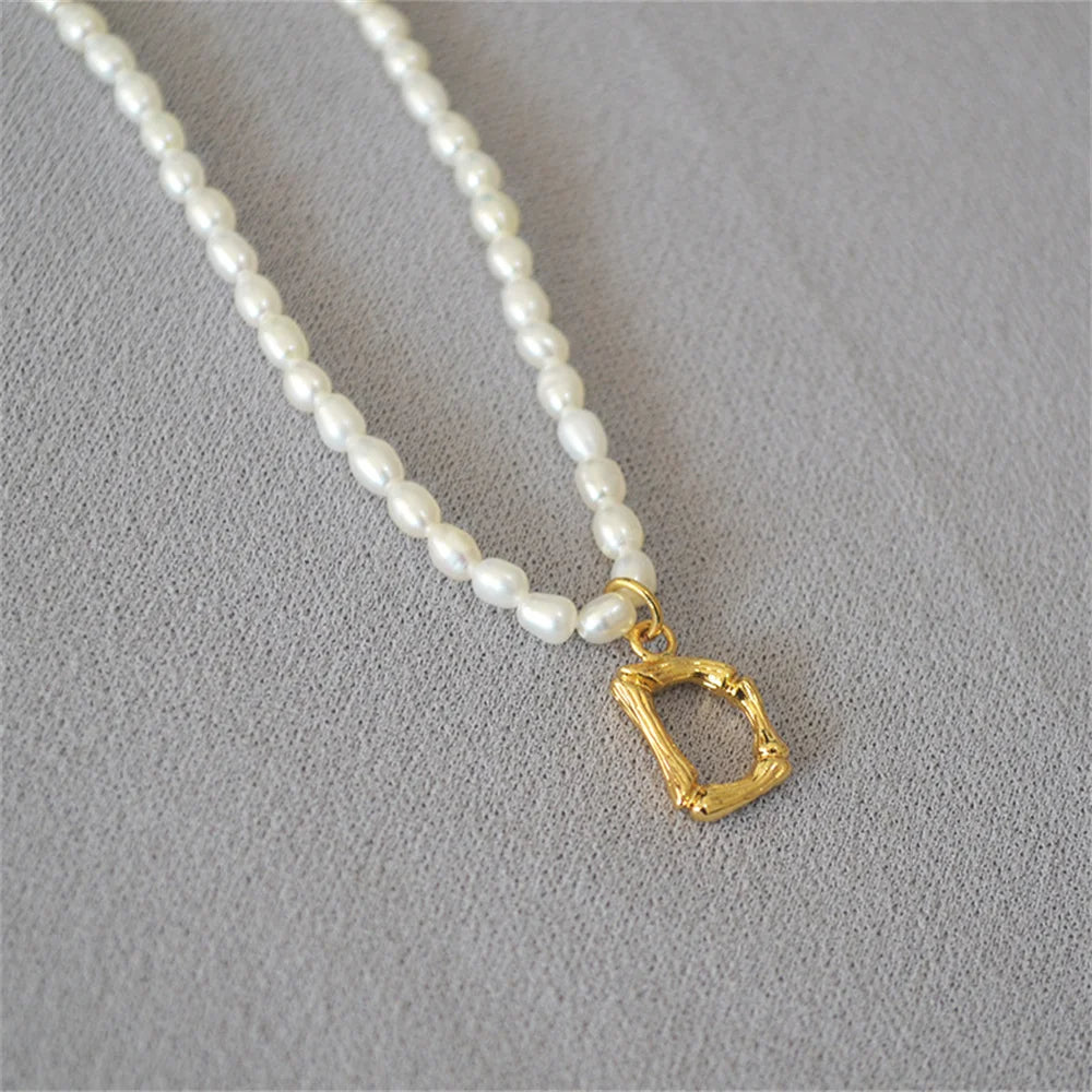 Initial Pearl Necklace