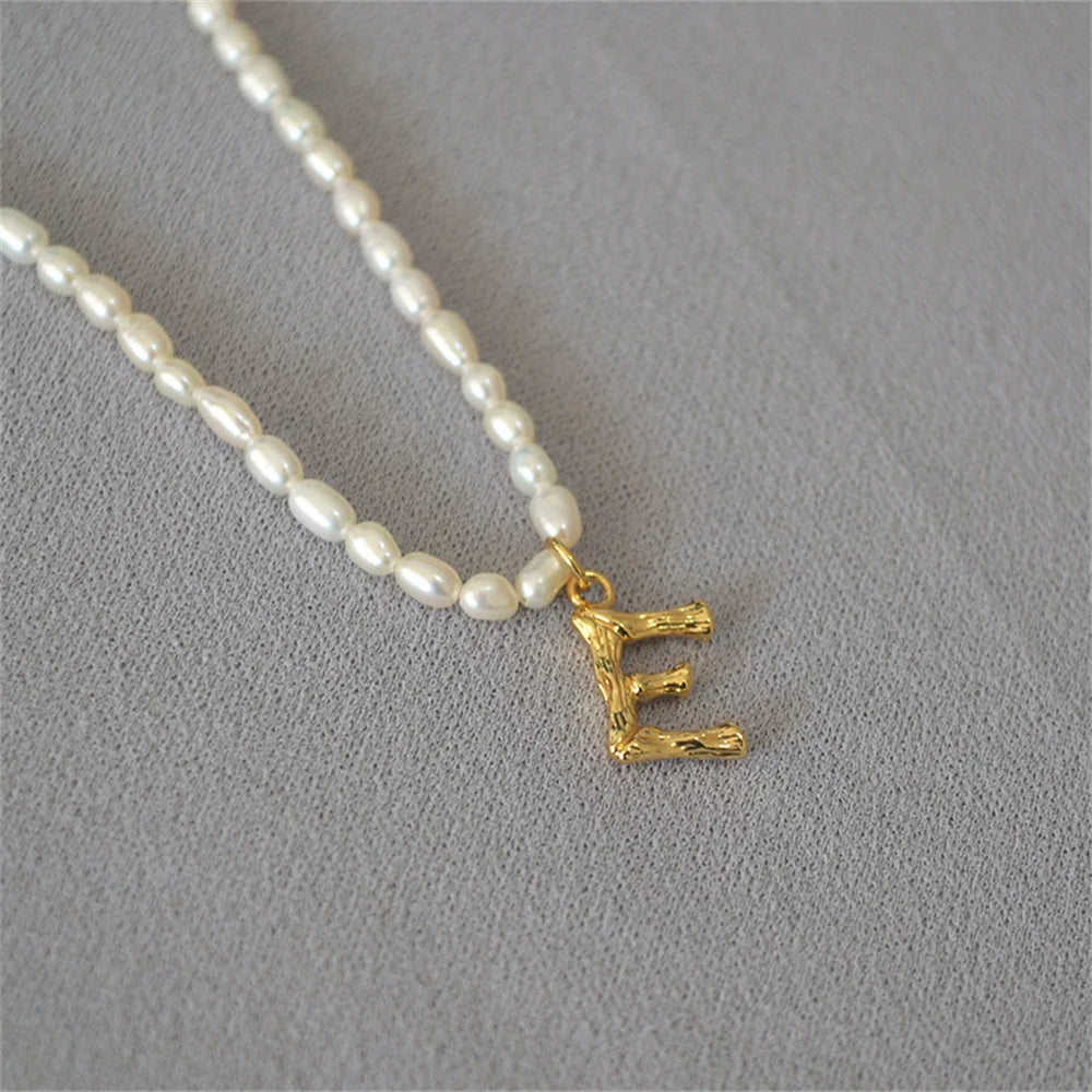 Initial Pearl Necklace