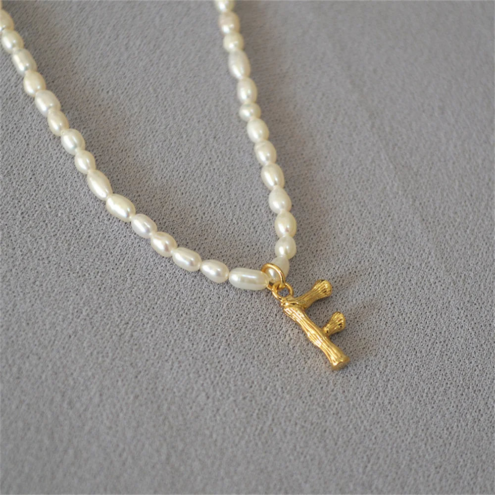 Initial Pearl Necklace