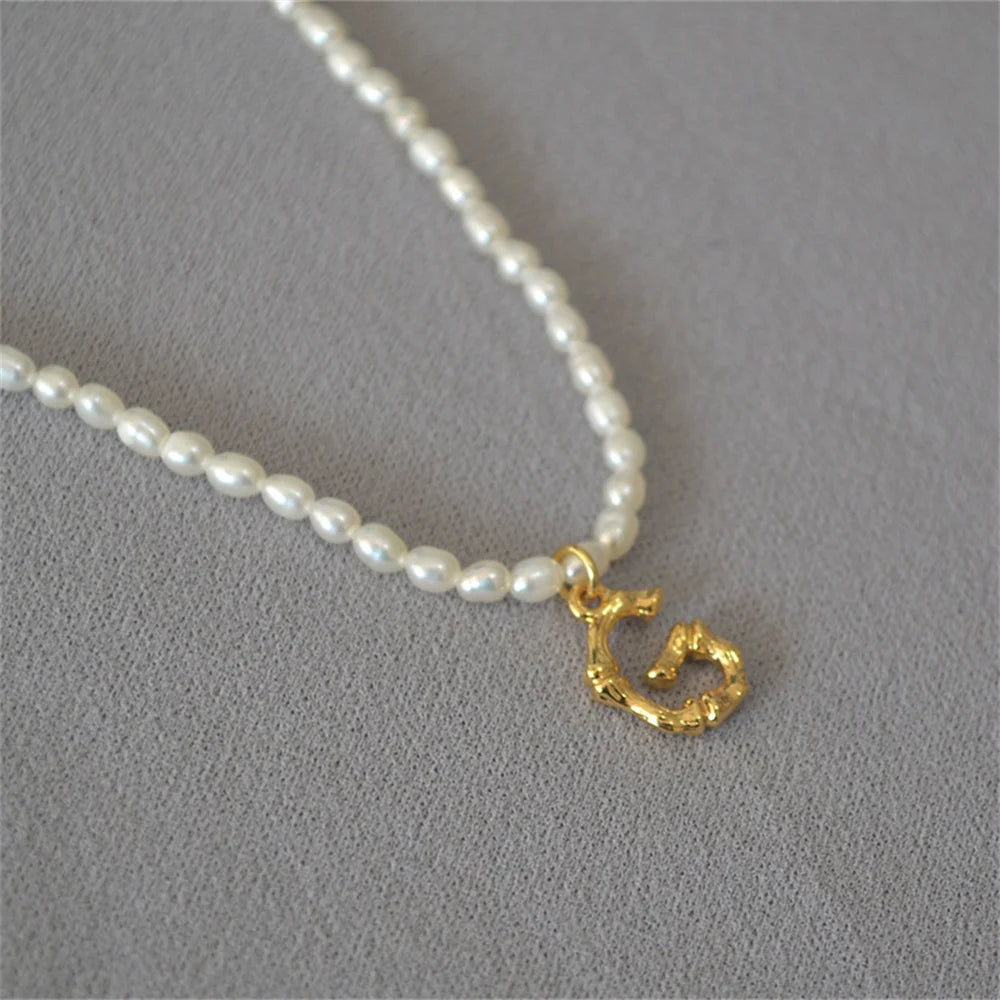 Initial Pearl Necklace