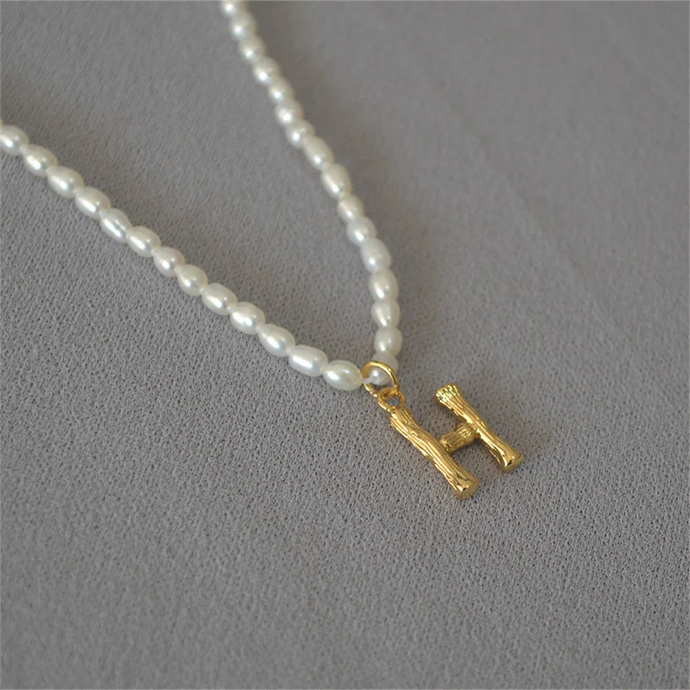 Initial Pearl Necklace