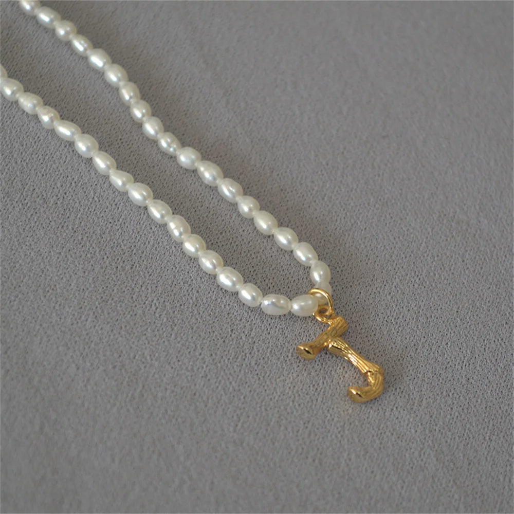 Initial Pearl Necklace