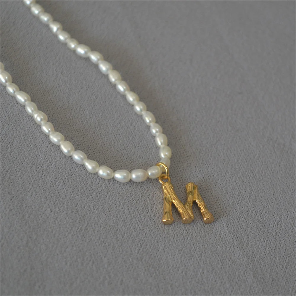 Initial Pearl Necklace