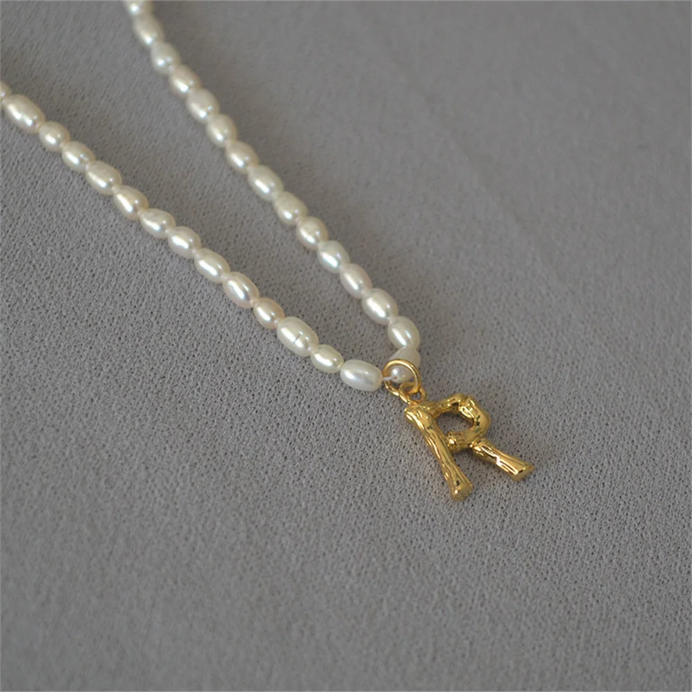 Initial Pearl Necklace