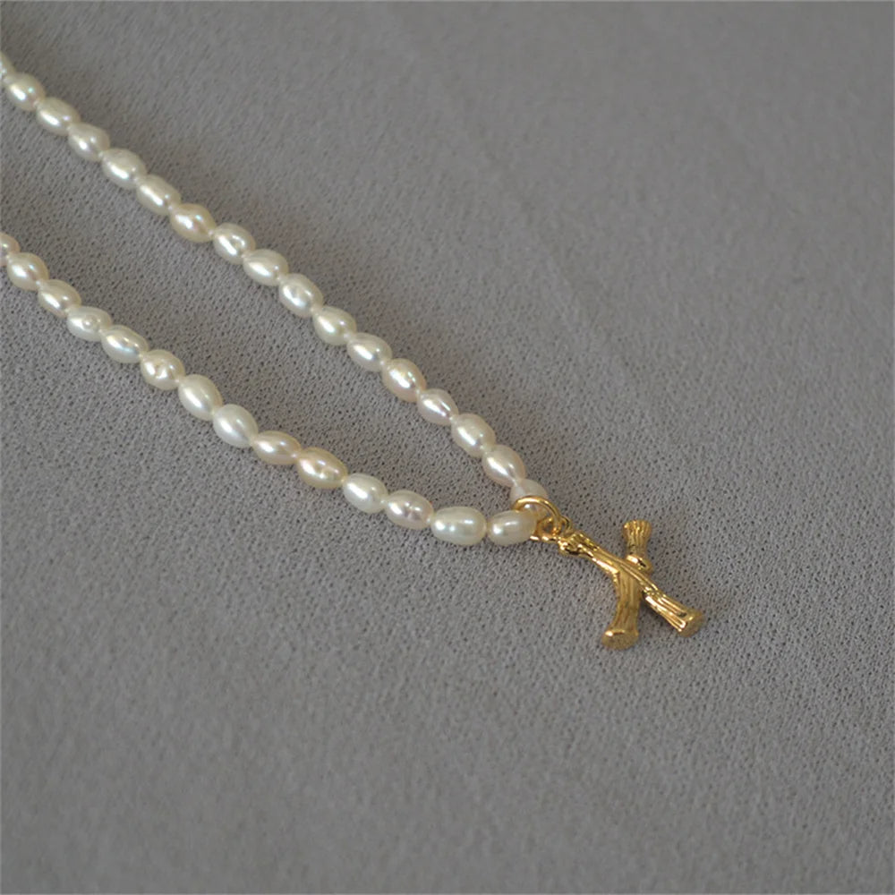 Initial Pearl Necklace