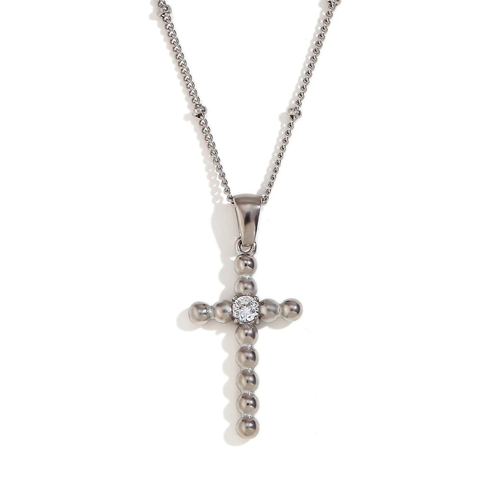 Beaded Cross Necklace