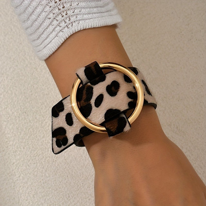 Leopard Print Ring Bracelet