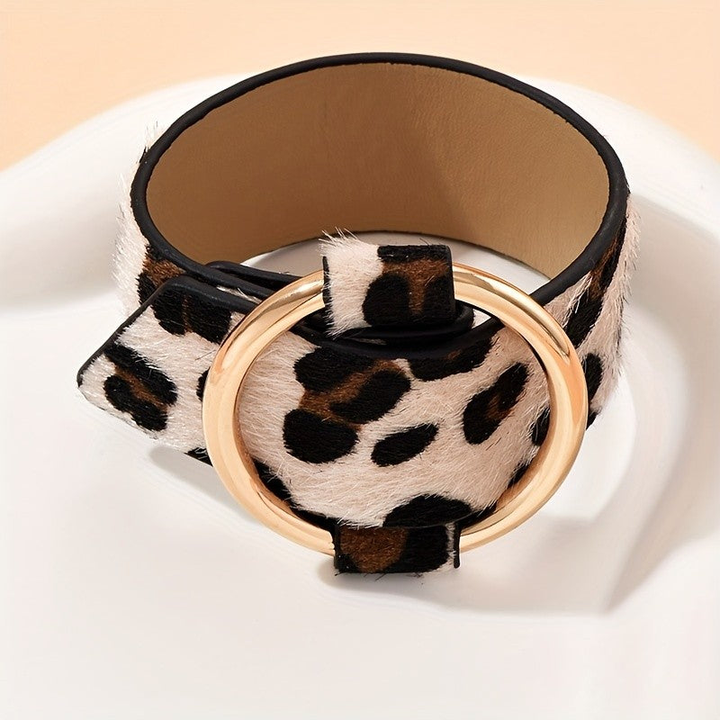Leopard Print Ring Bracelet