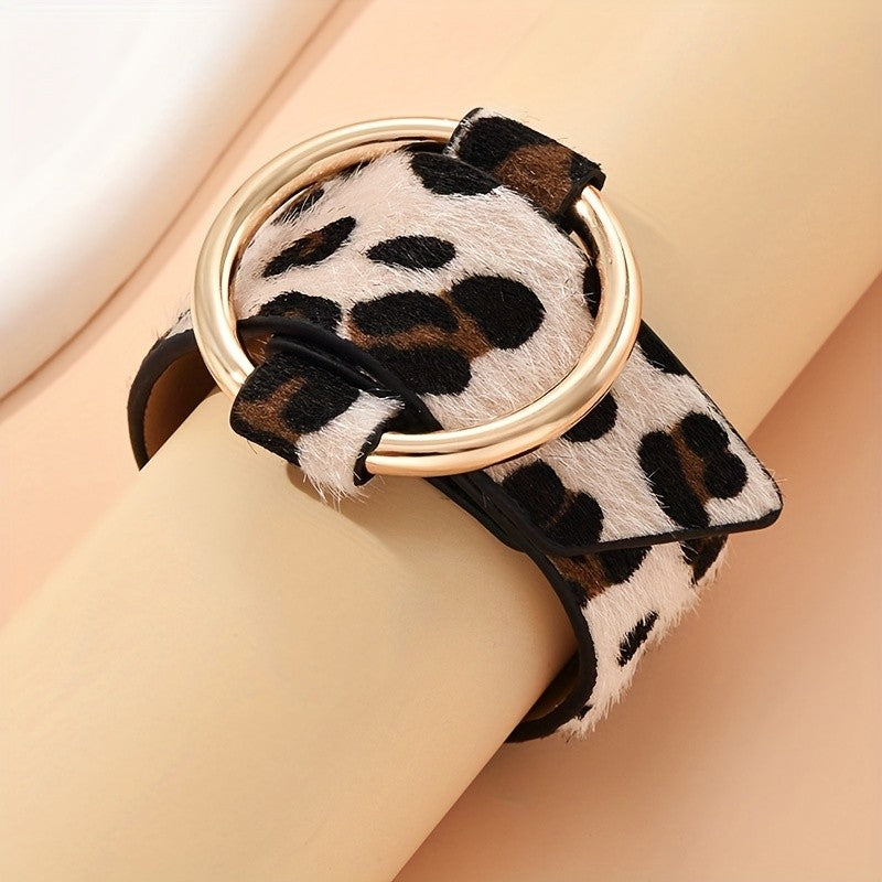 Leopard Print Ring Bracelet