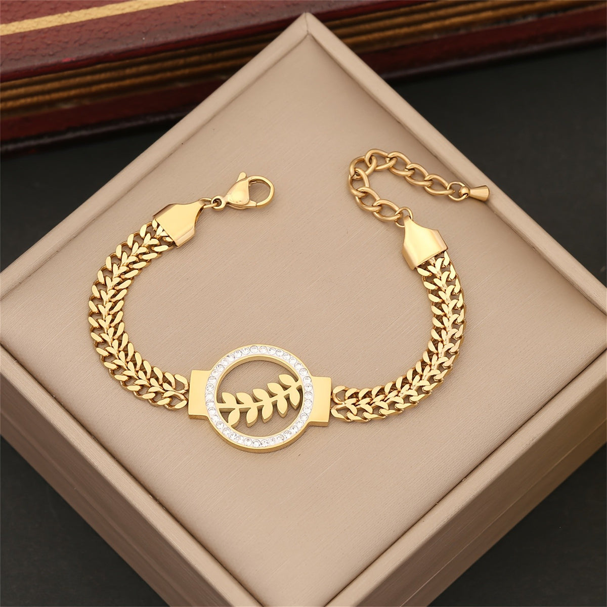 18k Initial Letter Chain Bracelet