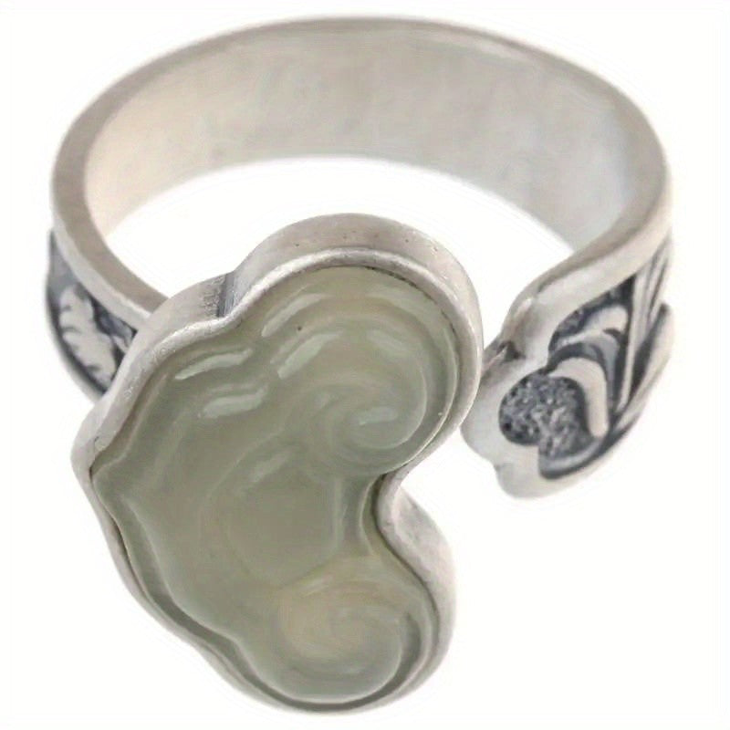 Vintage Adjustable Cloud Stone Ring