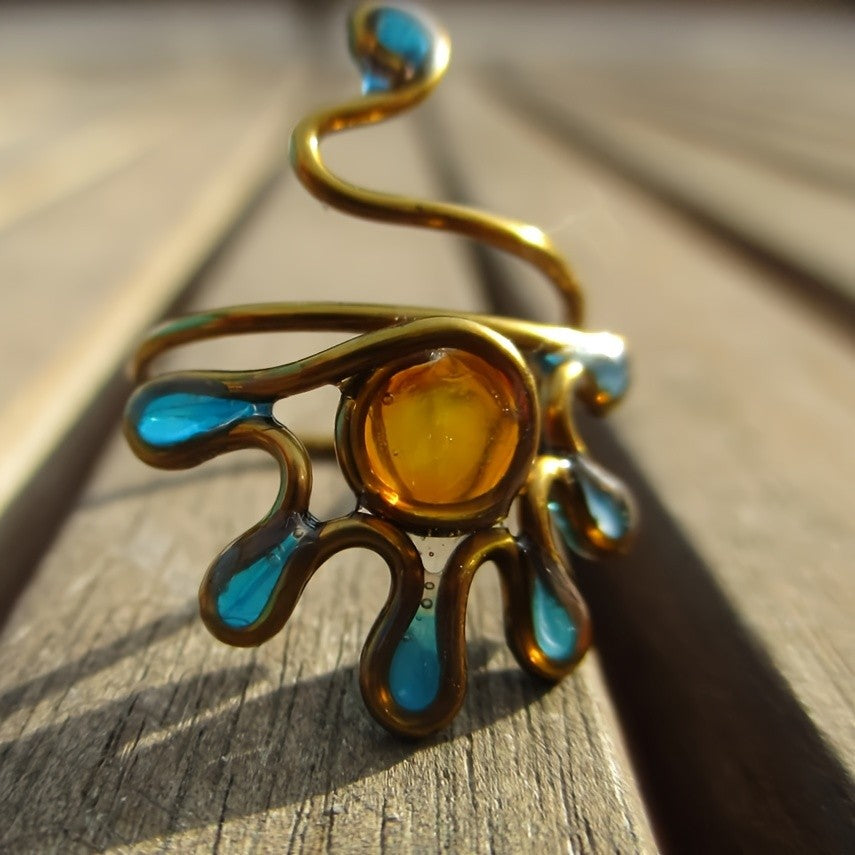 Adjustable Vintage Copper Snake Ring