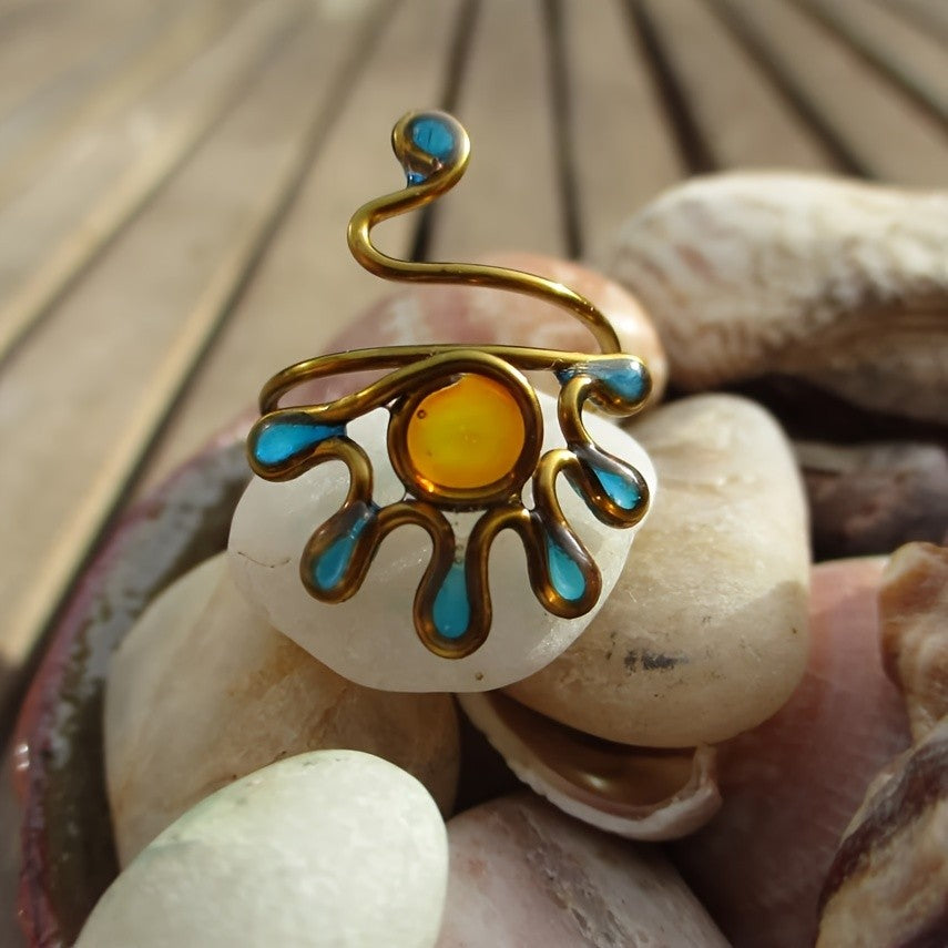 Adjustable Vintage Copper Snake Ring